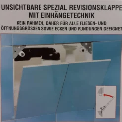 ALPRO Unsichtbare Spezial Revisionsklappe mit Einhängetechnik - B-Ware