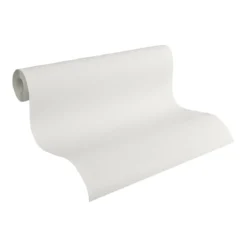 AS CRÉATION überstreichbare Struktur-Vliestapete (Linien Struktur, Weiß, 10,05 x 0,53 m) - B-Ware neuwertig