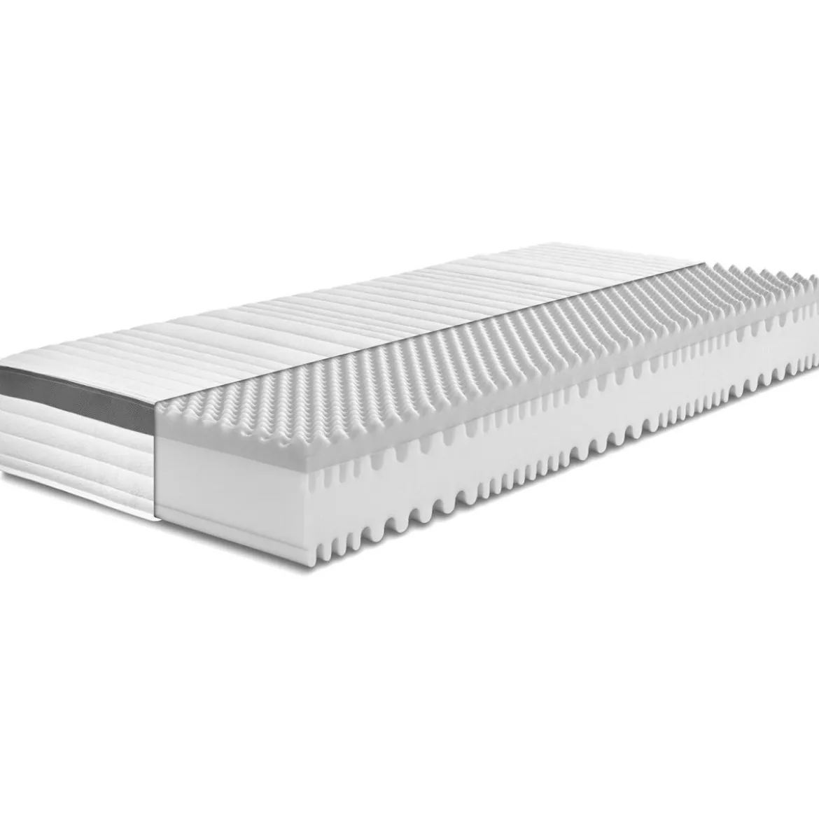BADENIA TRENDLINE 7-Zonen XXL-Komfortschaum-Matratze mit Noppenschaum-Auflage und Wendefunktion, H3, 90 x 200 cm - B-Ware sehr gut