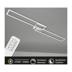 Briloner CCT LED Design Deckenleuchte, Lichttemperatur + Helligkeit regulierbar - B-Ware