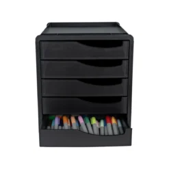 crelando® Schubladenbox, mit integrierter Stiftablage - B-Ware Transportschaden Kosmetisch