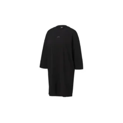 CRIVIT Damen Sweatkleid mit HeiQ Mint Technologie (Schwarz, S(36/38)) - B-Ware neuwertig