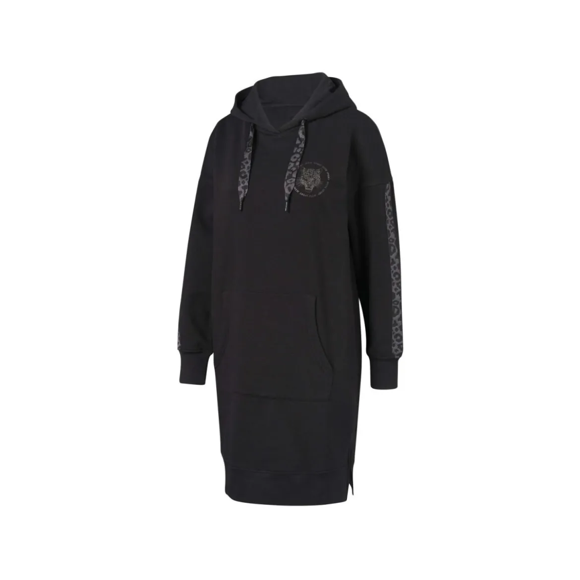 CRIVIT Damen-Sweatkleid, S, schwarz - B-Ware neuwertig
