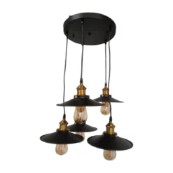 CrownLED Pendelleuchte, 5-flammig, schwarz - B-Ware sonstiges