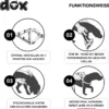 DDOXX Hundegeschirr Nylon, Step-In, Verstellbar, Schwarz, S - B-Ware sehr gut