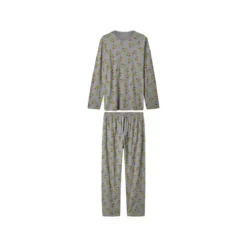 Dr. Seuss Grinch Herren-Pyjama, M, grau - B-Ware neuwertig