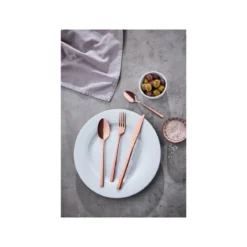 ERNESTO® Edelstahl-Besteck-Set, 16-teilig (Roségold) - B-Ware sehr gut