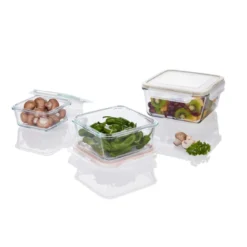 ERNESTO® Glas-Frischhaltedosen, 3-teilig - B-Ware