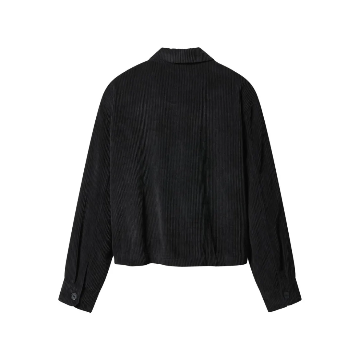esmara® Cord-Overshirt, für Damen, S, schwarz - B-Ware neuwertig