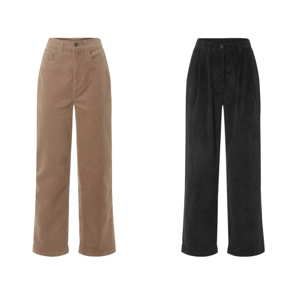 esmara® Damen Cordhose, weit und gerade geschnitten - B-Ware