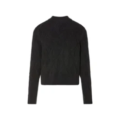 esmara® Damen Grobstick-Pullover mit Stehkragen (schwarz, S(36/38)) - B-Ware neuwertig
