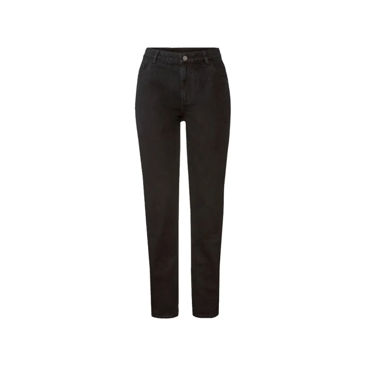 esmara® Damen Jeans, Mom Fit, reine Baumwolle (schwarz, 34) - B-Ware neuwertig