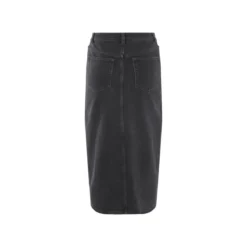 ESMARA® Damen Jeansrock, in Midi-Länge (Grau, 38) - B-Ware neuwertig