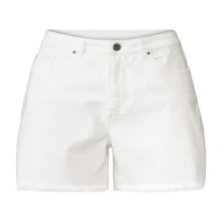 esmara® Damen Jeans Shorts, mit hohem Baumwollanteil (weiß, 34) - B-Ware neuwertig