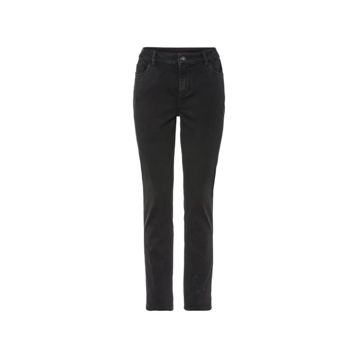 esmara® Damen Jeans, Slim Fit, normale Leibhöhe (schwarz, 36 reg length) - B-Ware neuwertig