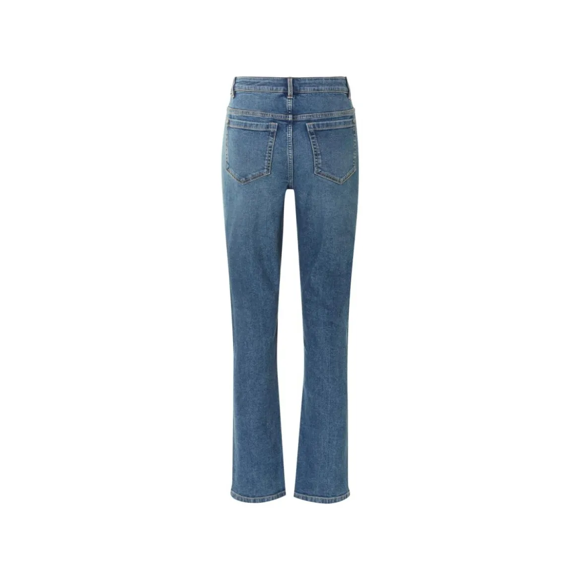 esmara® Damen Jeans, Straight Fit, mit hoher Leibhöhe (Blau, 36) - B-Ware neuwertig