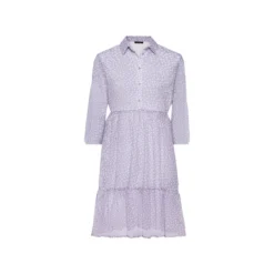 esmara Damen Kleid, in fließender Chiffon-Qualität (lila, 34) - B-Ware sehr gut