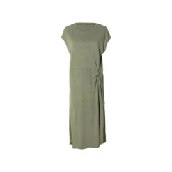 esmara® Damen-Kleid, mit Leinen, M, grün - B-Ware sehr gut