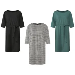 esmara® Damen Kleid, mit modischen 3/4-Ärmeln - B-Ware