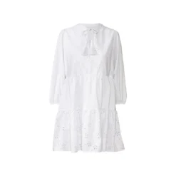 esmara® Damen Kleid mit modischer Lochstickerei (weiß, 40) - B-Ware neuwertig