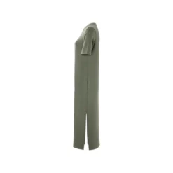 esmara® Damen Kleid, mit Seitenschlitzen (olive, L (44/46)) - B-Ware neuwertig