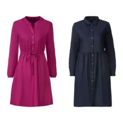 esmara® Damen Kleid, tailliert geschnitten, mit modischem Patch - B-Ware