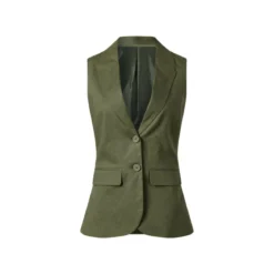 esmara® Damen Leinen-Weste, leicht tailliert - B-Ware