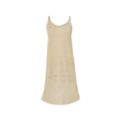 esmara® Damen-Midi-Kleid, S, creme - B-Ware neuwertig