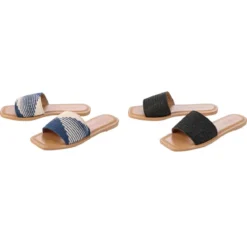 esmara® Damen Pantoletten, mit leichter TPR-Laufsohle - B-Ware
