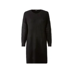 esmara® Damen Pulloverkleid, leger geschnitten (schwarz, XS(32/34)) - B-Ware neuwertig