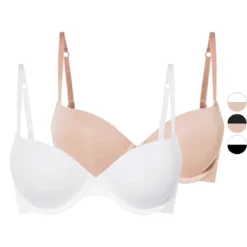 esmara® Damen Push-UP-BHs, 2 Stück, mit verstellbaren Trägern - B-Ware