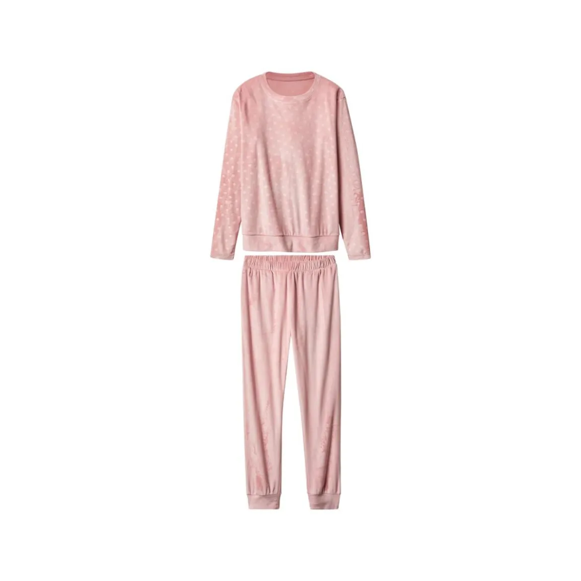 esmara® Damen-Pyjama, aus Velours, M, rosa - B-Ware neuwertig
