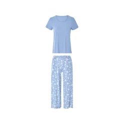 esmara® Damen Pyjama (Hellblau, XS (32/34)) - B-Ware sehr gut