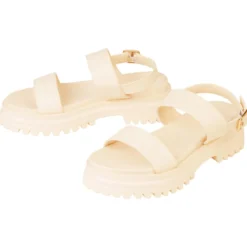 esmara® Damen Sandalen, 39, beige - B-Ware neuwertig