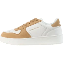 esmara® Damen-Sneaker, 39, weiß/braun - B-Ware sehr gut