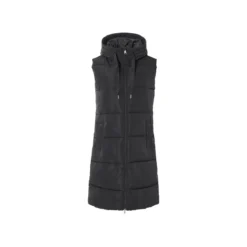 esmara® Damen Steppweste, wasserabweisendes Obermaterial (schwarz, XS(32/34)) - B-Ware neuwertig