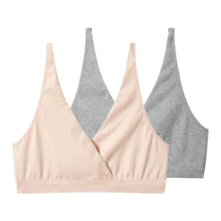 ESMARA® Damen Still-Bustiers, 2 Stück (Grau/Rosa, S(36/38)) - B-Ware sehr gut