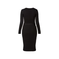 esmara® Damen Strickkleid mit edlem Glitzereffekt (schwarz, S(36/38)) - B-Ware neuwertig