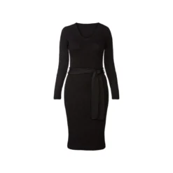 esmara® Damen Strickkleid mit edlem Glitzereffekt (schwarz, S(36/38)) - B-Ware neuwertig