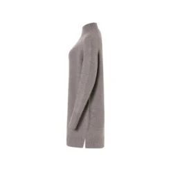 esmara® Damen Strickkleid mit Seitenschlitzen (grau, XS(32/34)) - B-Ware neuwertig