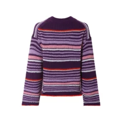 esmara® Damen Strickpullover, mit Seitenschlitzen (Lila, L(44/46)) - B-Ware neuwertig