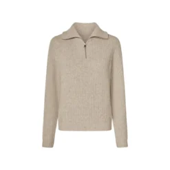 esmara® Damen Stricktroyer / Strickpullover, mit Wollanteil (Beige, L(44/46)) - B-Ware neuwertig