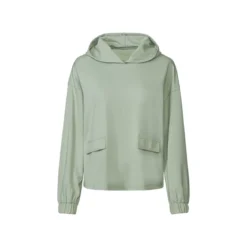 esmara® Damen Sweathoodie, leger geschnitten (Grün, XS(32/34)) - B-Ware neuwertig