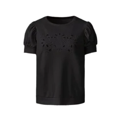 esmara® Damen Sweatshirt, mit modischer Lochstickerei - B-Ware