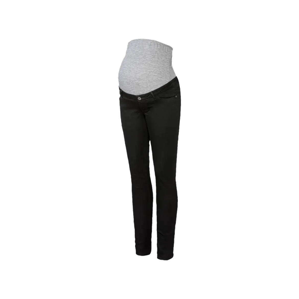 esmara® Damen Umstandsjeans, Skinny Fit, mit weichem, elastischem Bund (schwarz, 42) - B-Ware neuwertig