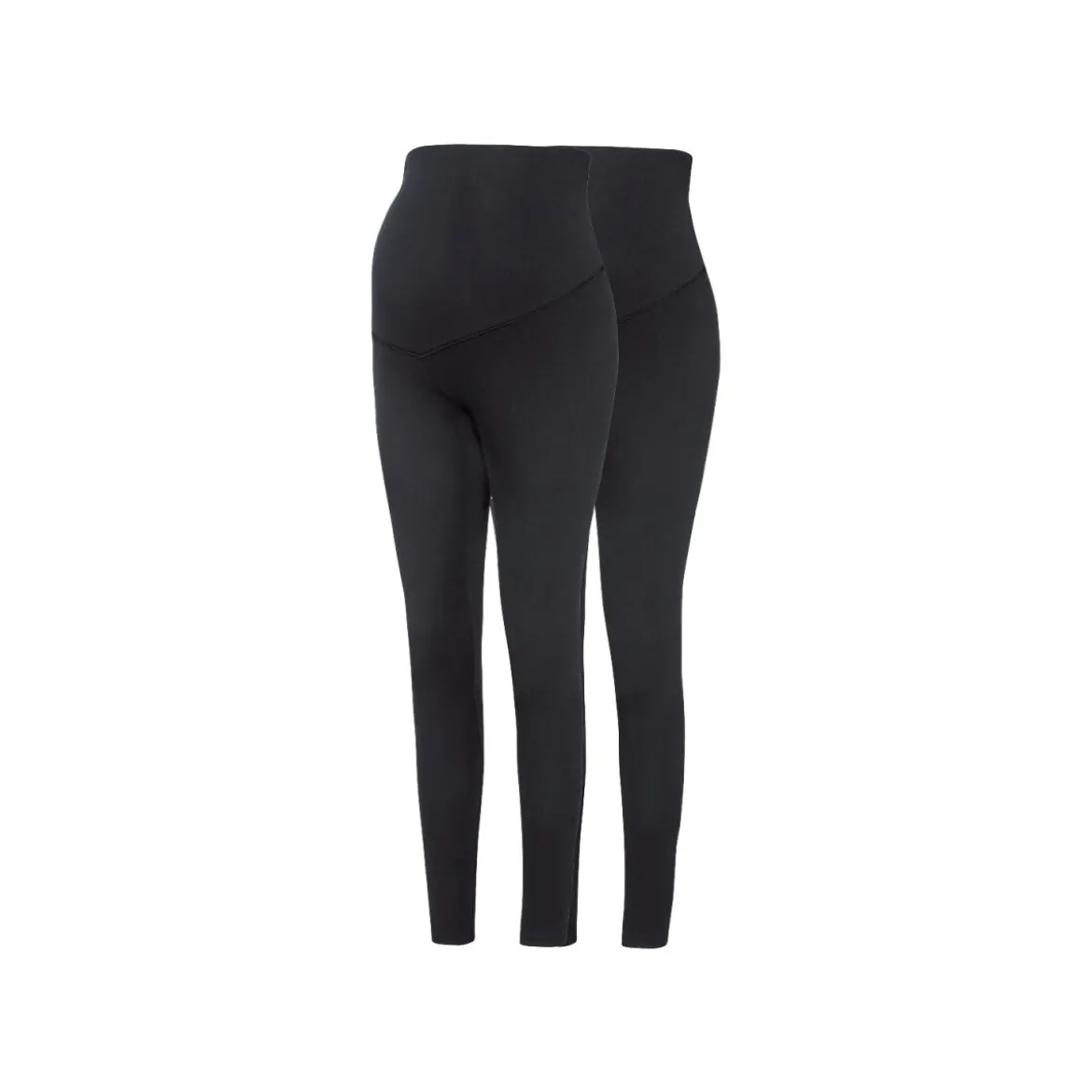 esmara® Damen Umstands Leggings, 2 Stück, mit Bio-Baumwolle (anthrazit, XS(32/34)) - B-Ware neuwertig