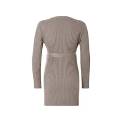 esmara® Damen Umstands-Ripppullover mit Seitenschlitzen (hellbraun, L(44/46)) - B-Ware neuwertig