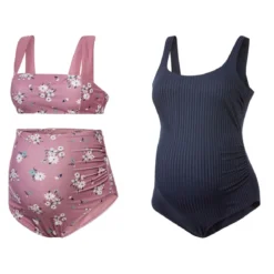 esmara Damen Umstandstankini / Badeanzug, mit elastischem Unterbrustband - B-Ware