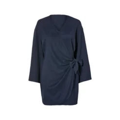esmara® Damen Wickelkleid mit modischer Crinklestruktur - B-Ware