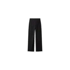 esmara® Flanellhose für Damen, weites Bein, 44, schwarz - B-Ware neuwertig